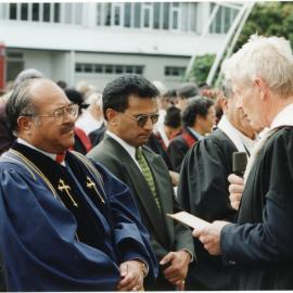 Pacific Island Clergy With Moderator At Inauguration