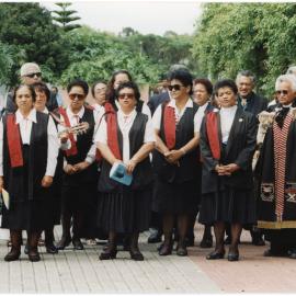 Māori Synod Singers at PIC Inauguration, Nov 1998