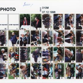 Colour Contact Sheet of PIC Inauguration Images