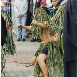 Niuean Takalo Welcoming Visitors to the PIC Inauguration