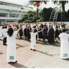Cook Island People Welcoming Dignitaries and Guests
