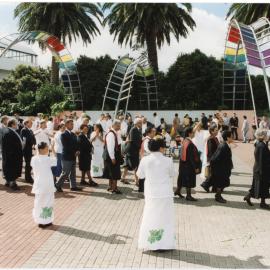 Cook Island People Welcoming Dignitaries and Guests