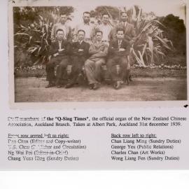 Staff members of the Q Sing Times 