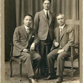 Three Men posing for Studio Portrait
