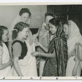8th Heaton Girls' Life Brigade Cadets in Indian dress