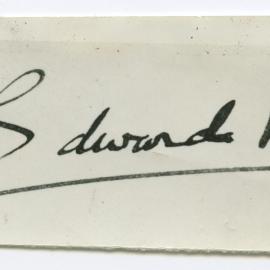 Autograph of Edward R