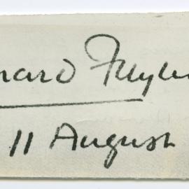 Autograph of Bernard Freyburg