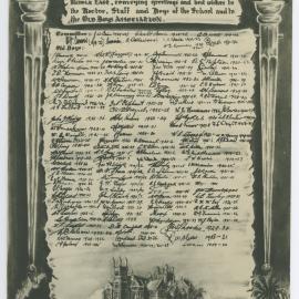Otago Boys' High School autographed poster