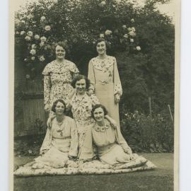 Group of five women