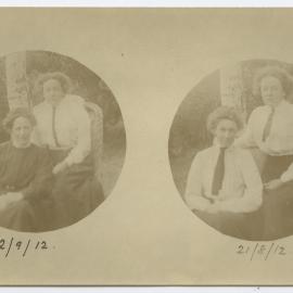 Sr. Annie James and Sr. Annie Hancock with Mrs D. H. Rogers