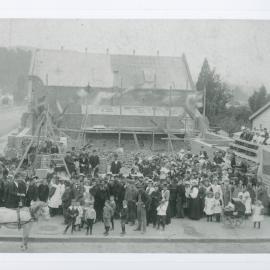 Laying of foundation stone for second church