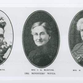 Portraits of Mrs A. Gibson-Smith, Mrs Ethel L. McIntyre, and Mrs Christina H. Evans