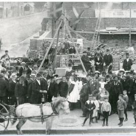 Laying of foundation stone for second church