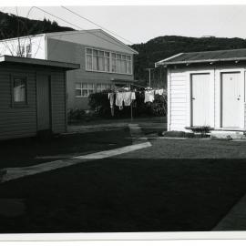 A grouping of unidentified buildings
