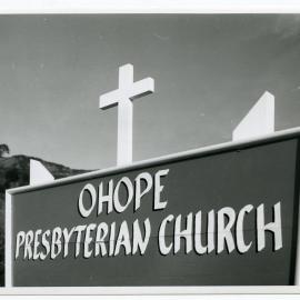 Sign for Ohope Presbyterian Church