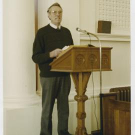 Mr L. Whyte preaching at Columba Church