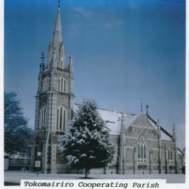 Tokomairiro Church under snow