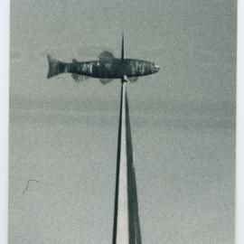 Ichthus spire sculpture, St. Andrew's in Queenstown