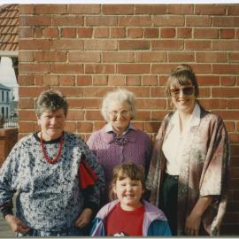 Mavis Ferrier, Lexie Weir, and Judy Simonds with Jessica