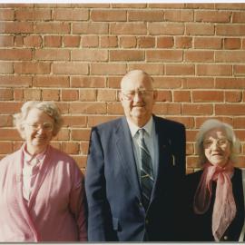 Mrs Wilson, Mr Les Huddleston, and Mrs Lindsay