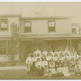 Teachers and students at Turakina Maori Girls' School