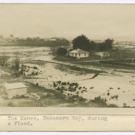 The Manse, Tokomaru Bay, during a flood