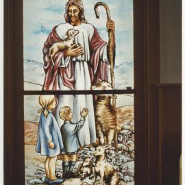 Stained glass window, Papakaio church