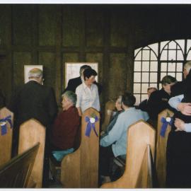 The congregation at the closing of Warrington Church