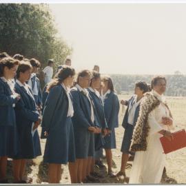 Service at site of Turakina Māori Girls' School