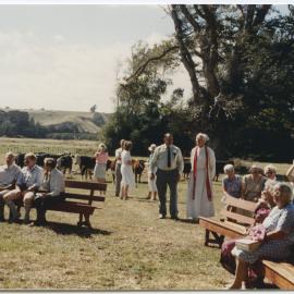 Service at site of Turakina Maori Girls' School