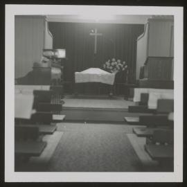 Interior of new Chinese church, Dunedin