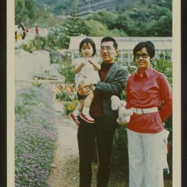 New principal of Hoh Fuk Tong College, Mr H. T. Chan with his wife and daughter