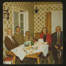 Miss Alice M. Cook on her 70th birthday (with family).