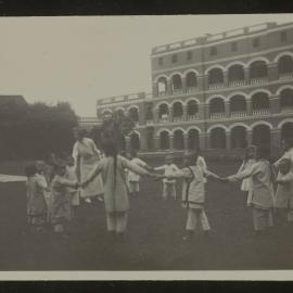 Children Playing on Grass