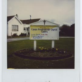 Calvin Church Centre Sign