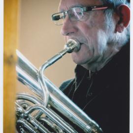John Fagan playing the euphonium