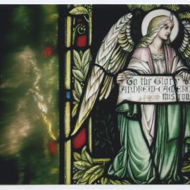 Stained glass window at Andersons Bay Church