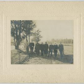 Group at site of first Maori Boys' Farm, Manunui