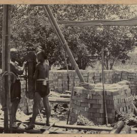 Driving Piles For The First C.V.M. Manse.