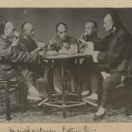 Merchantmen Eating Rice.