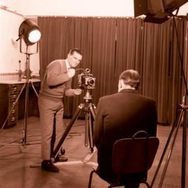 Mr. K. Lyon taking portrait