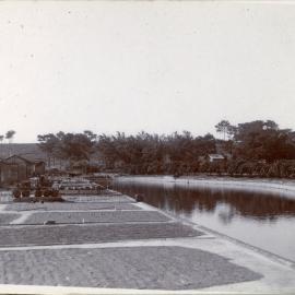 Rice drying by Sha Luet village pond