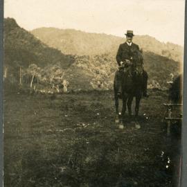 Rev W J Comrie On Horseback