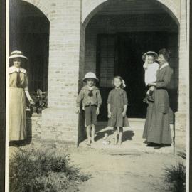 The Mawson family and Sister E. E. Wright, at Sha Luet