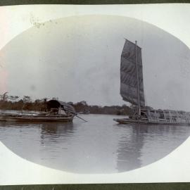 Cargo boats on the river, 1911