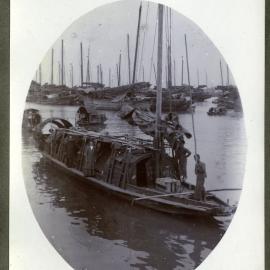 Sister Margaret Anderson on a riverboat, Canton, 1910