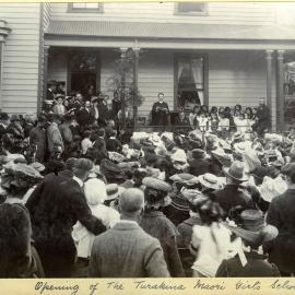 Opening of the Turakina Maori Girl's School.