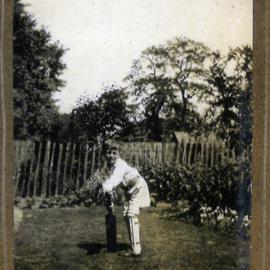 Jimmy padded up for cricket.