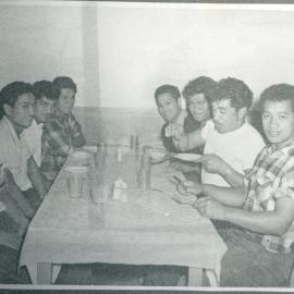 Mealtime at Mens Hostel