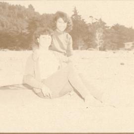 Two Girls on Ohope Beach